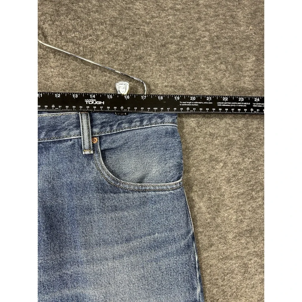 Levis 517 Bootcut Jeans Mens 38x32 Blue Denim Medium Wash Denim Faded whiskering